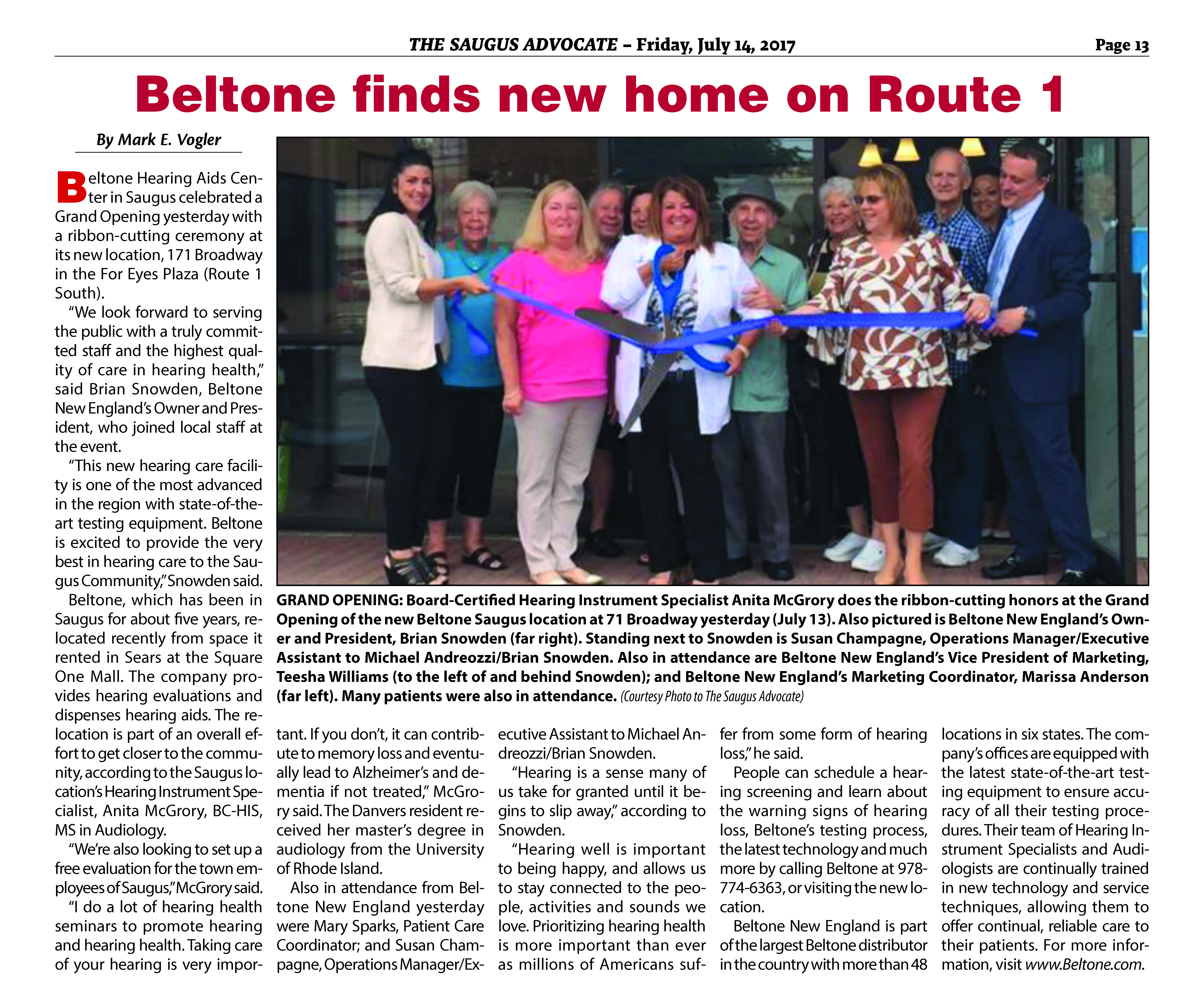 Beltone New England Grand Opening in Saugus, MA | 0